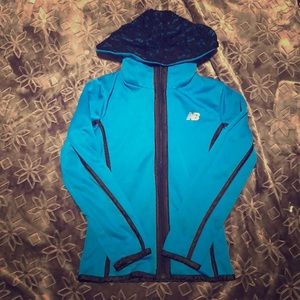Black and blue 2 layer hoodie